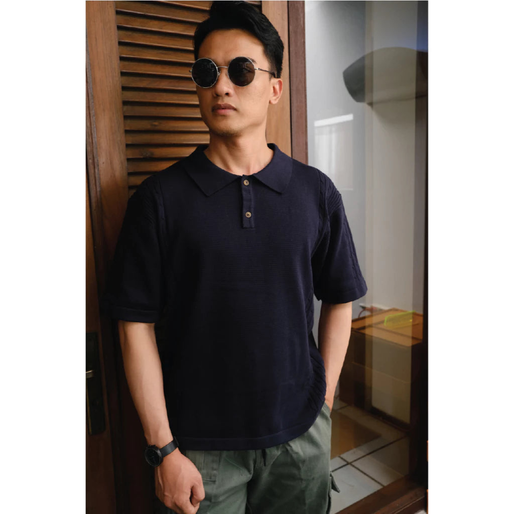 Cabin Core Cable Poloknit - All March