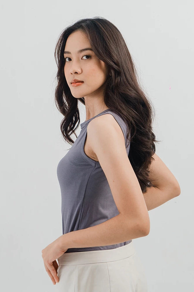 Sleeveless Grey Jumpsuit - The Sleepless Club