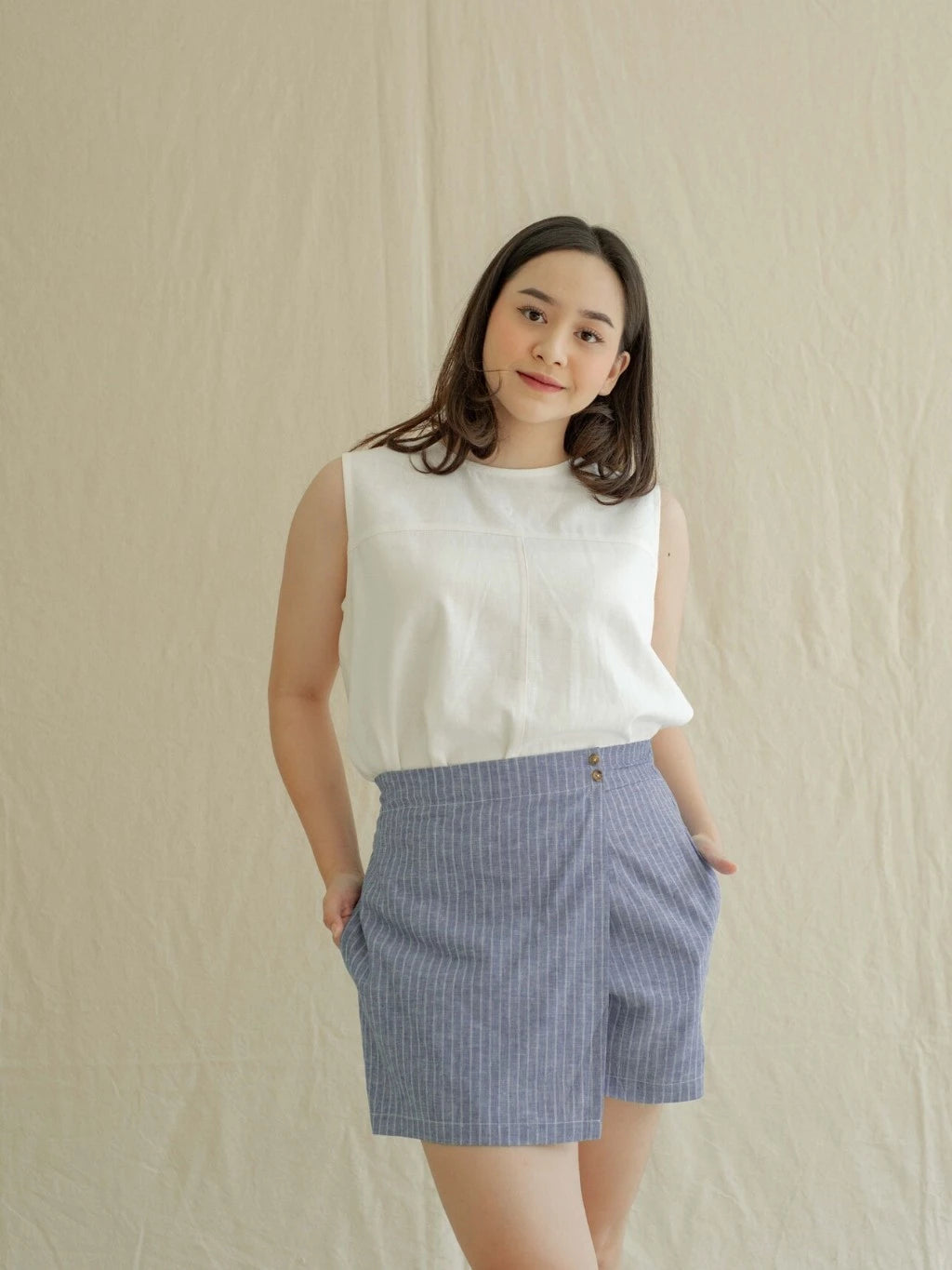 Tilu Skort - Labuan Linen Wear