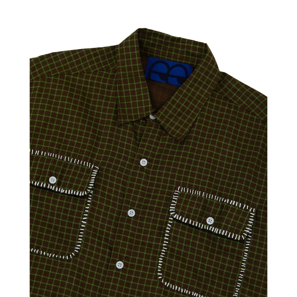 Buzz Gingham Shirt Green -Eotes