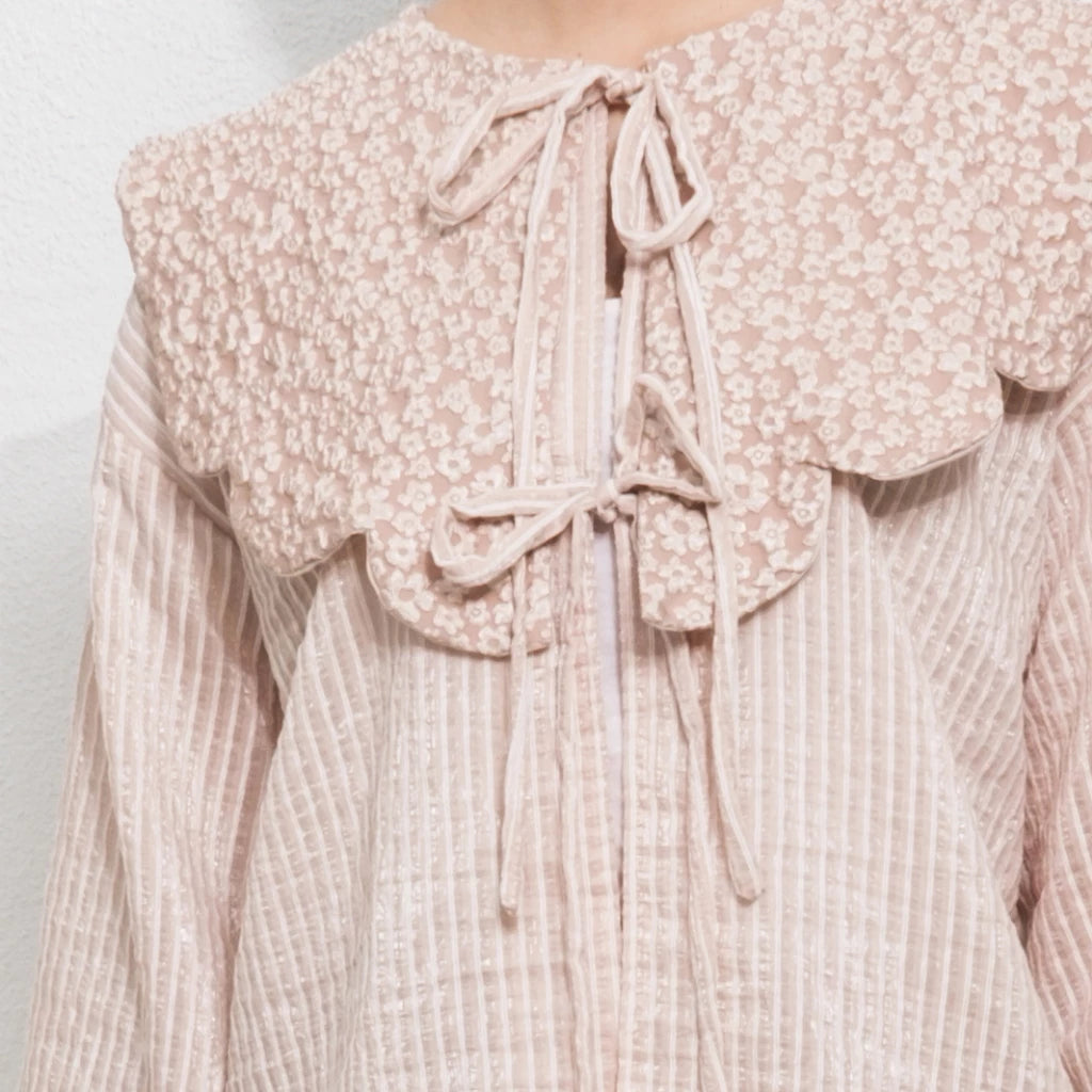 Layered Jacq Kimono Outer Creme - Aumone