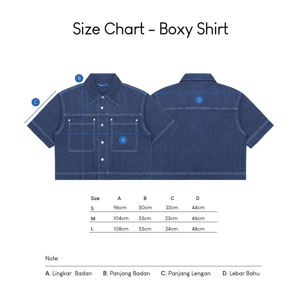Nova Boxy Denim Shirt - Daile