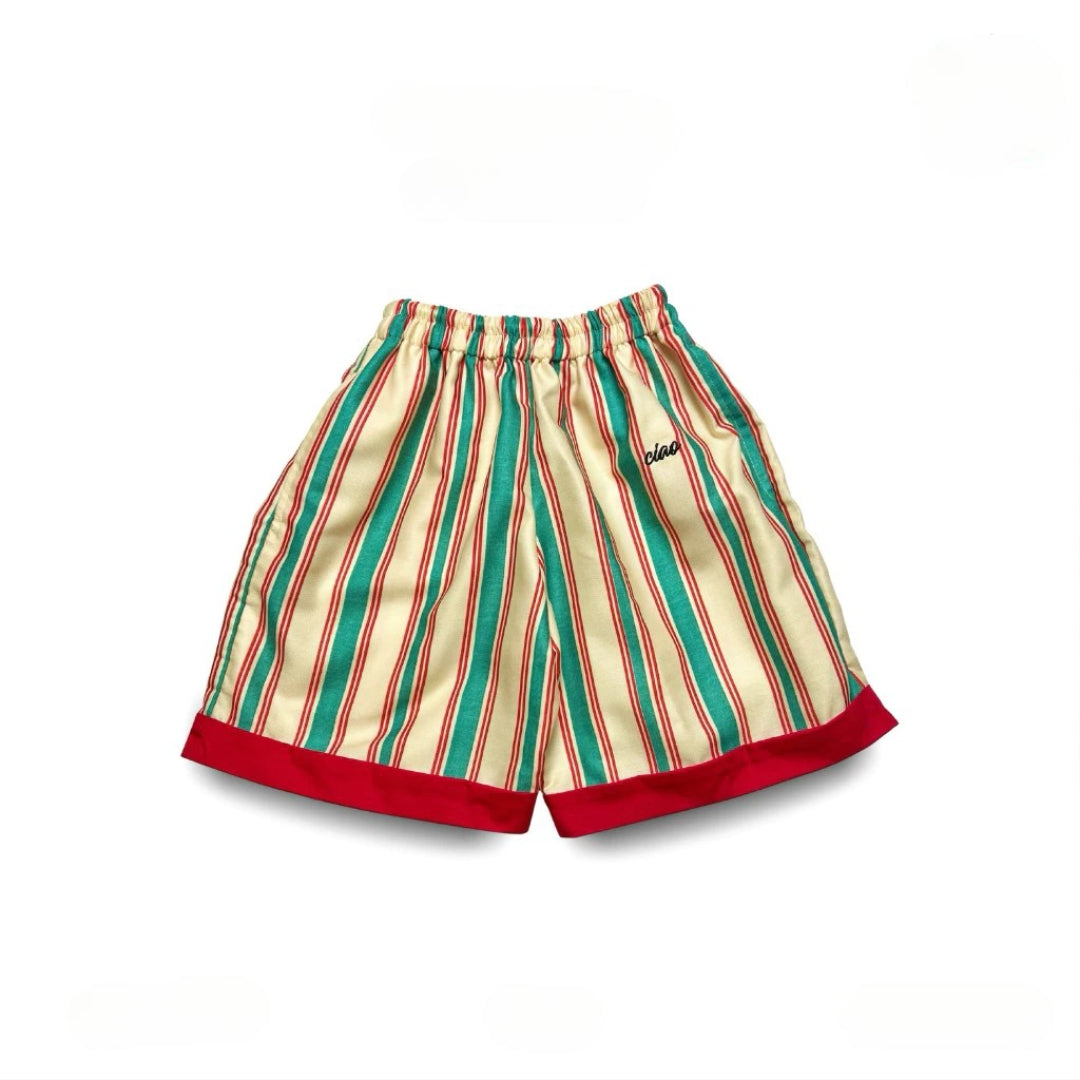 HGL Bambini - Red Stripe Shorts Color Red - Ciao