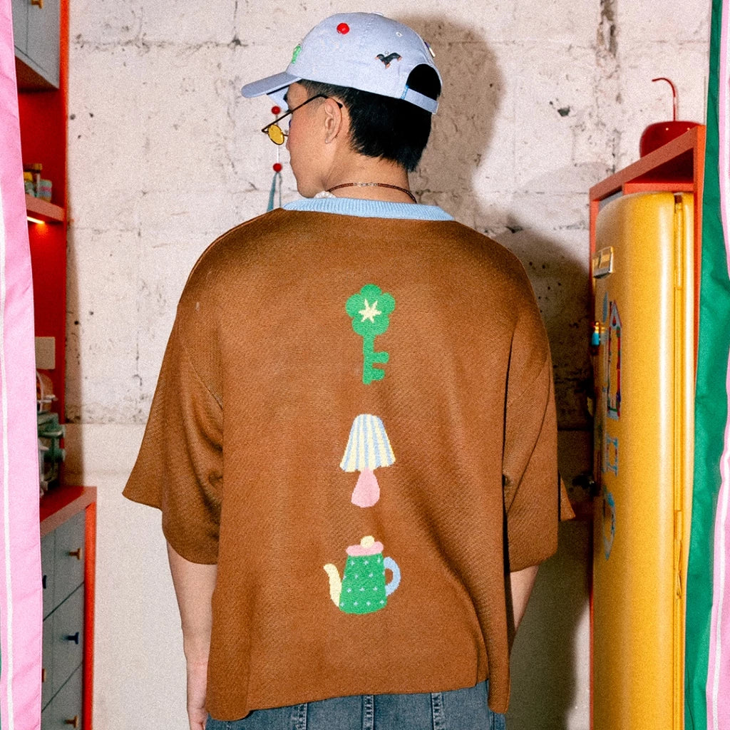 Rather Be Home Knitted T-Shirt - Oh.Irv