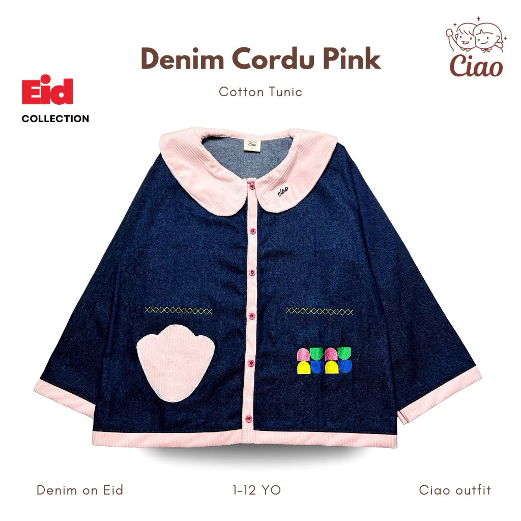 HGL Bambini - Denim cordu Pink - Ciao