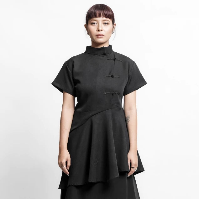 Ciel Midi Dress Black - Isoos Studios