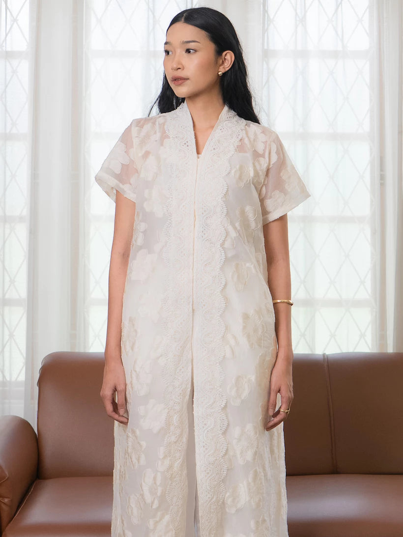 Mecca Tunik Short Broken White - Monday To Friday
