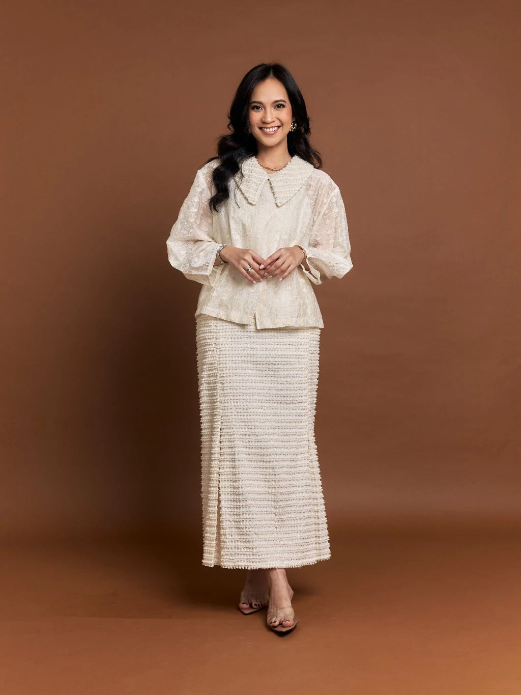 Irani Barrel Jacket Ivory - Mine