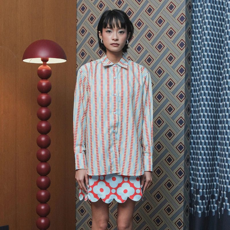 Manhattan Shirt Cherry Sky - Kyrra