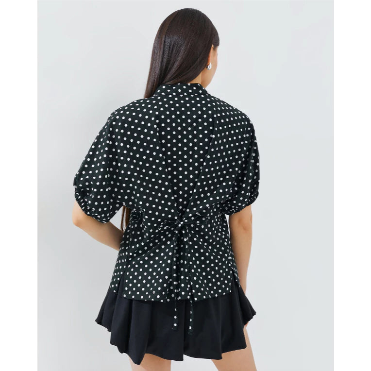 Dotty Blouse Polkadot Top - Eotes