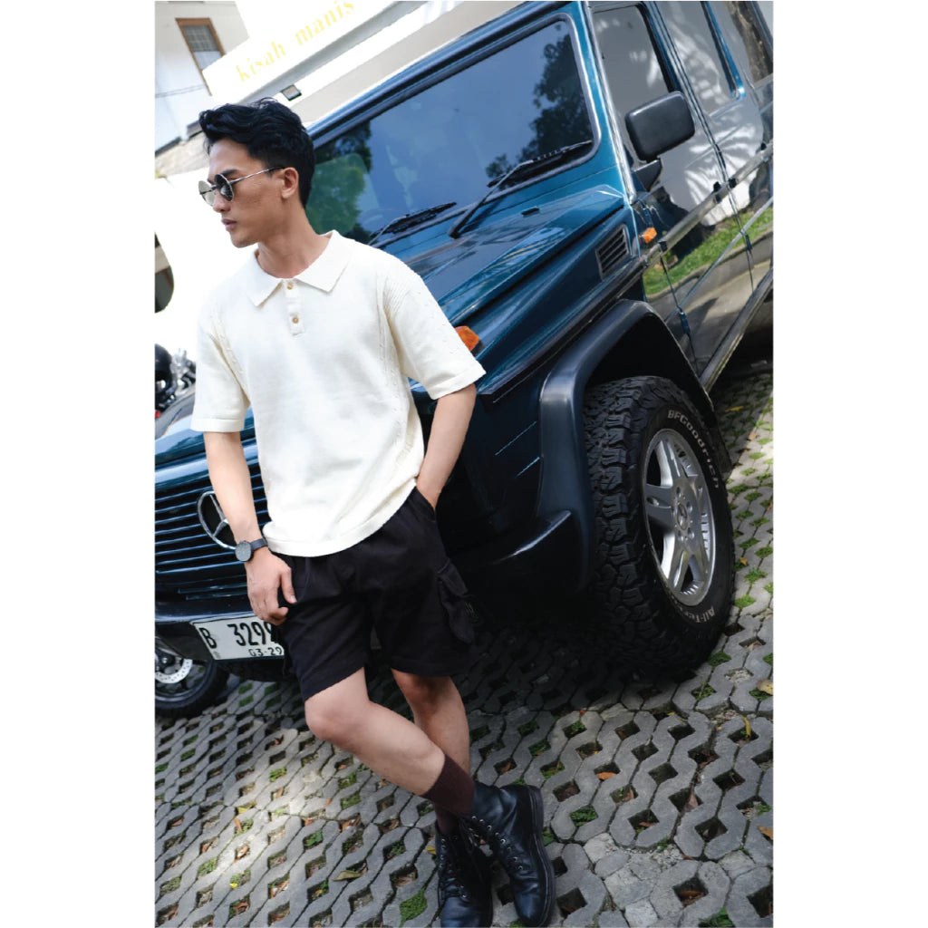 Cabin Core Cable Poloknit - All March