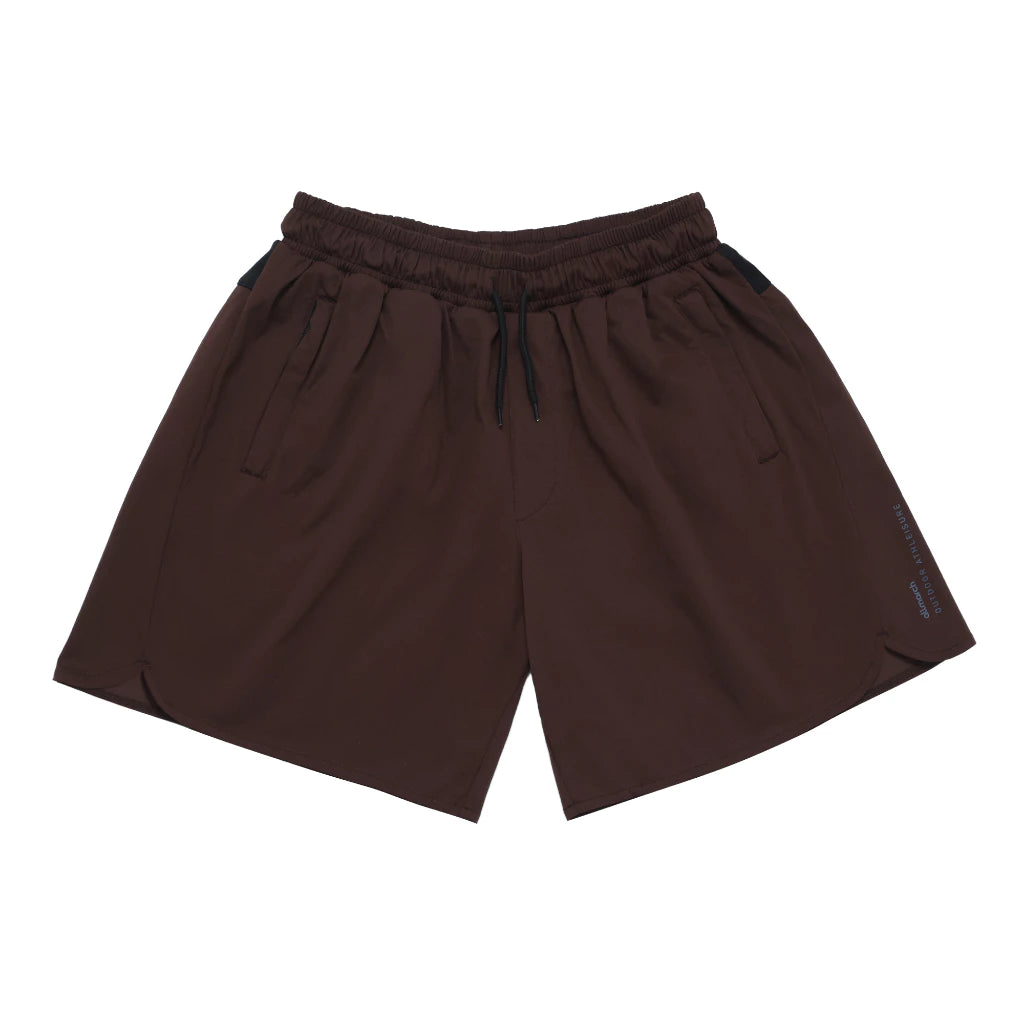 Athleisure Short Pants Dark Brown - All March