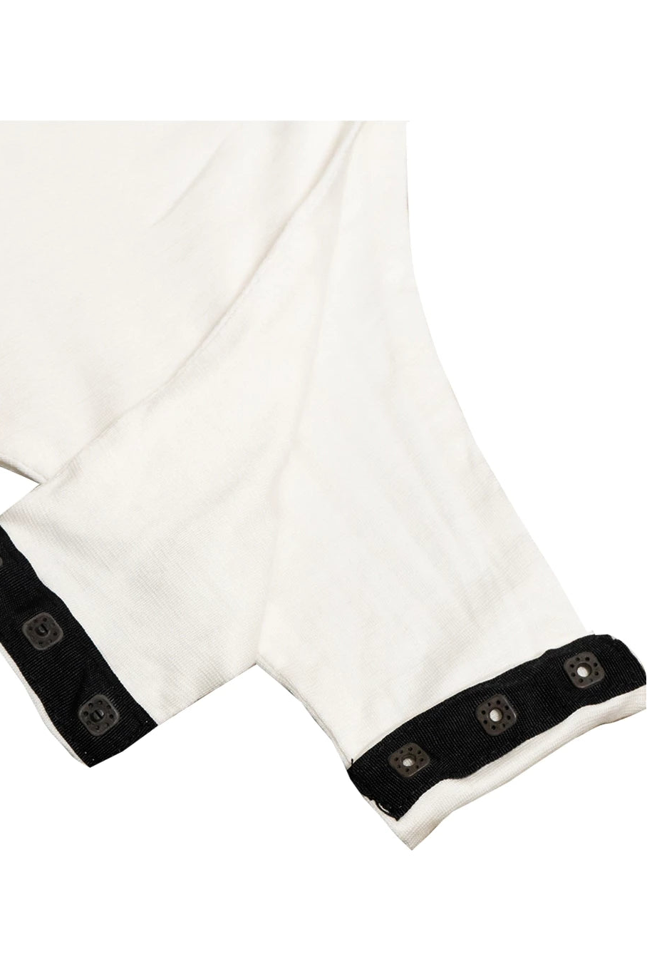 Longsleeve White Jumpsuit - The Sleepless Club
