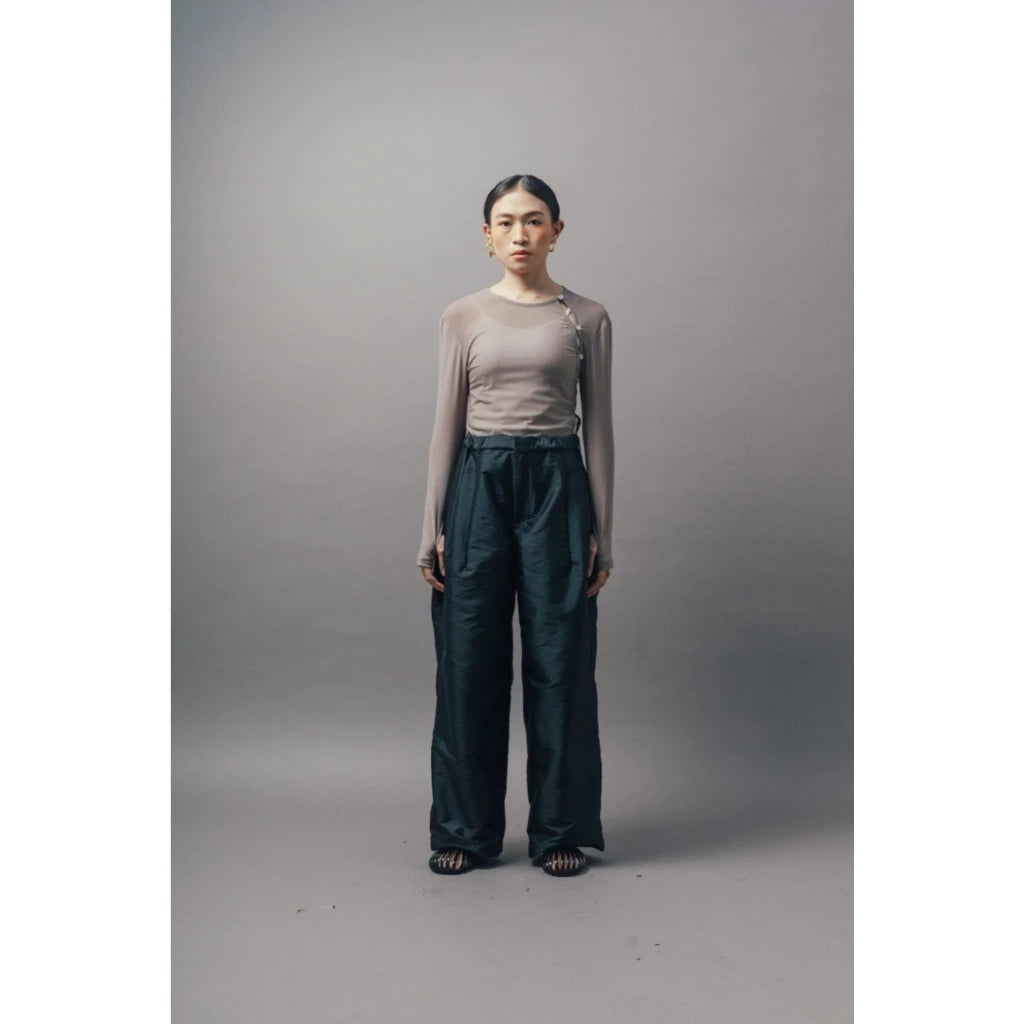 Nara Wide Pants Brown - Wad Studio