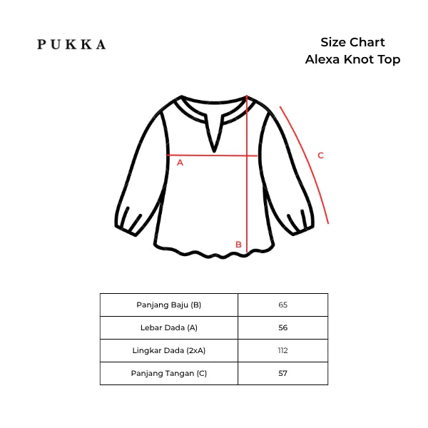 Alexa Knot Top Denim - Pukka