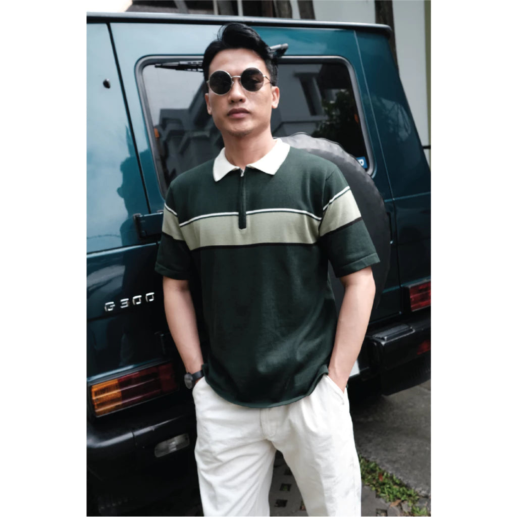 Rugby Halfzip Poloknit - All March