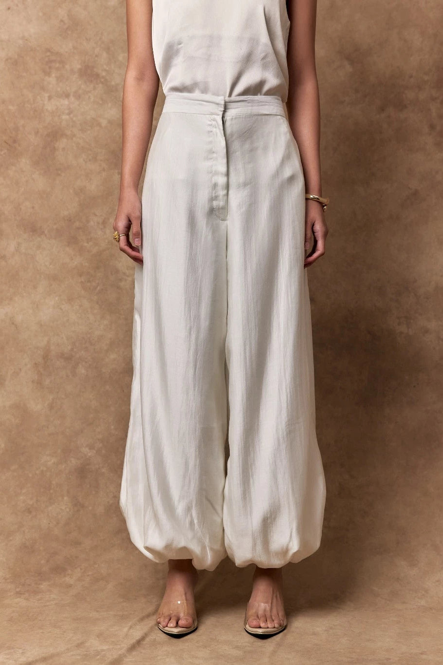 Suri Balloon Pants Broken White - Mine