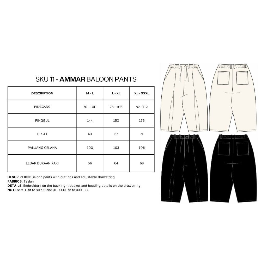 Amar Baloon Pants - Blee