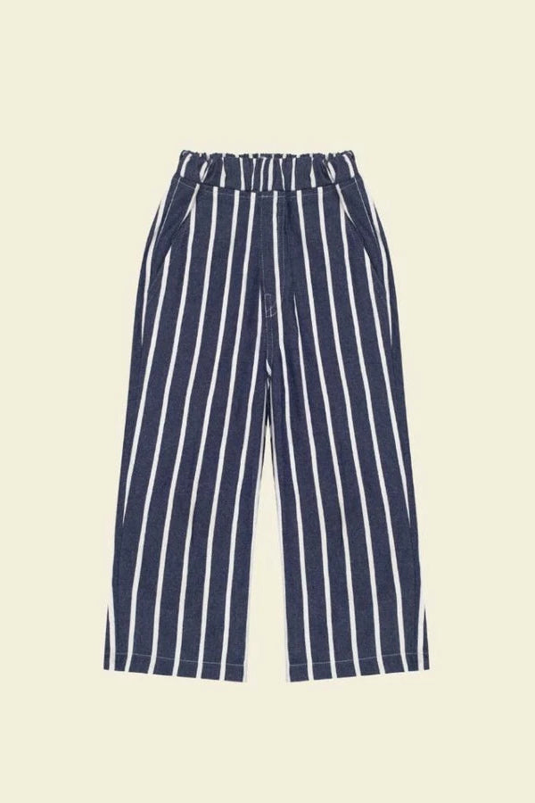 HGL Bambini - Sommerville Pants Denim Stripes - Krem