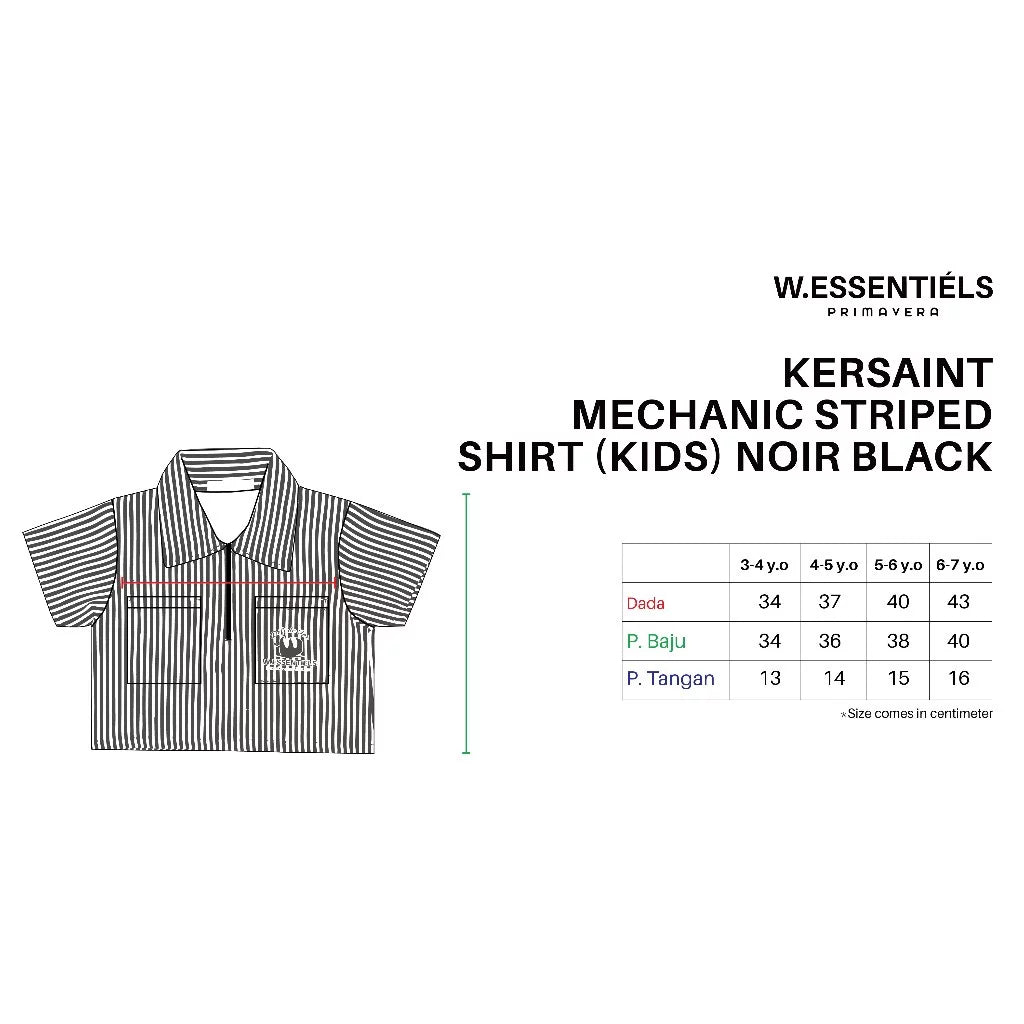 HGL Bambini - Kersaint Mechanic Stripped Shirt - W.Essentiels Primavera