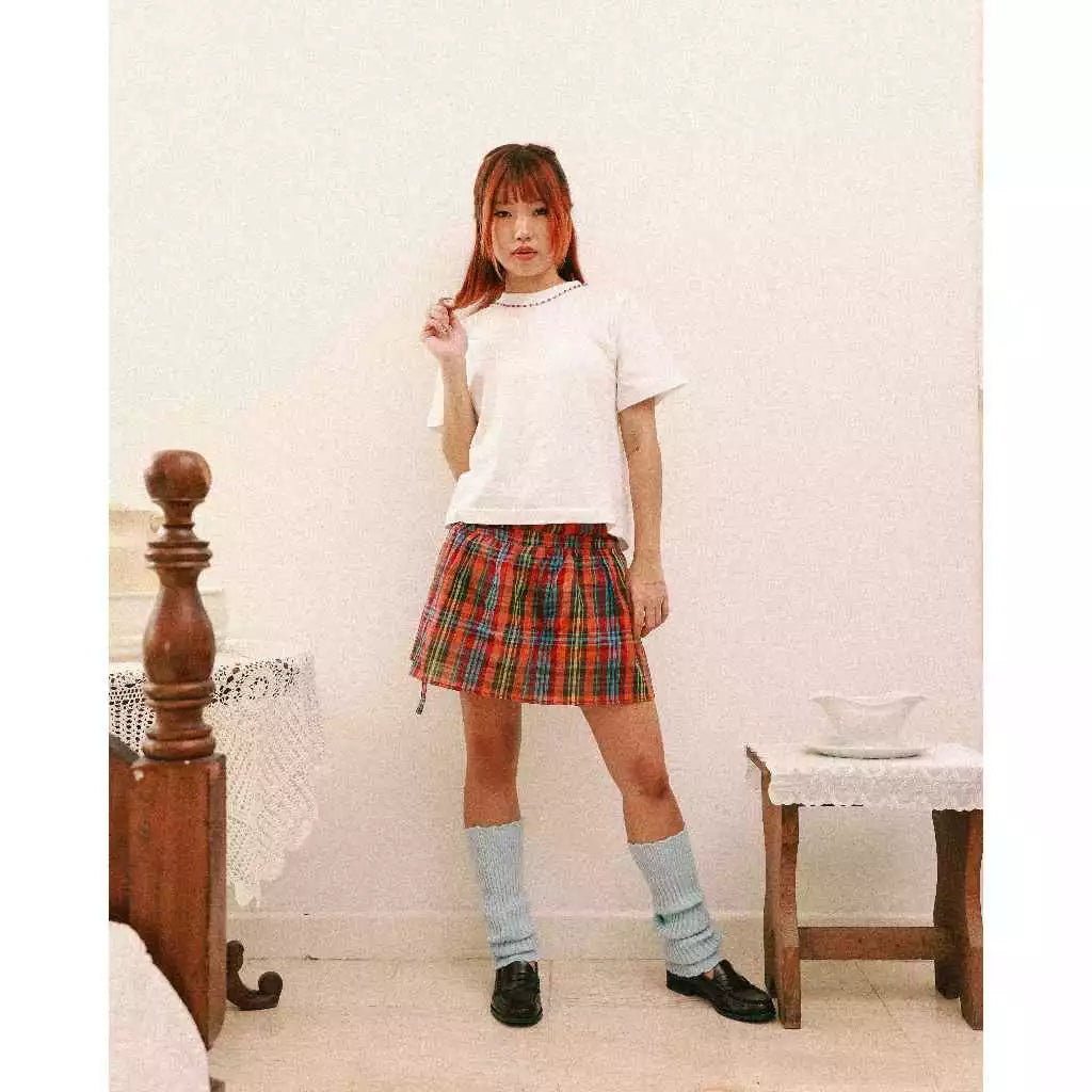 Scotland Wrap Skirt Multicolor - Ryuryu