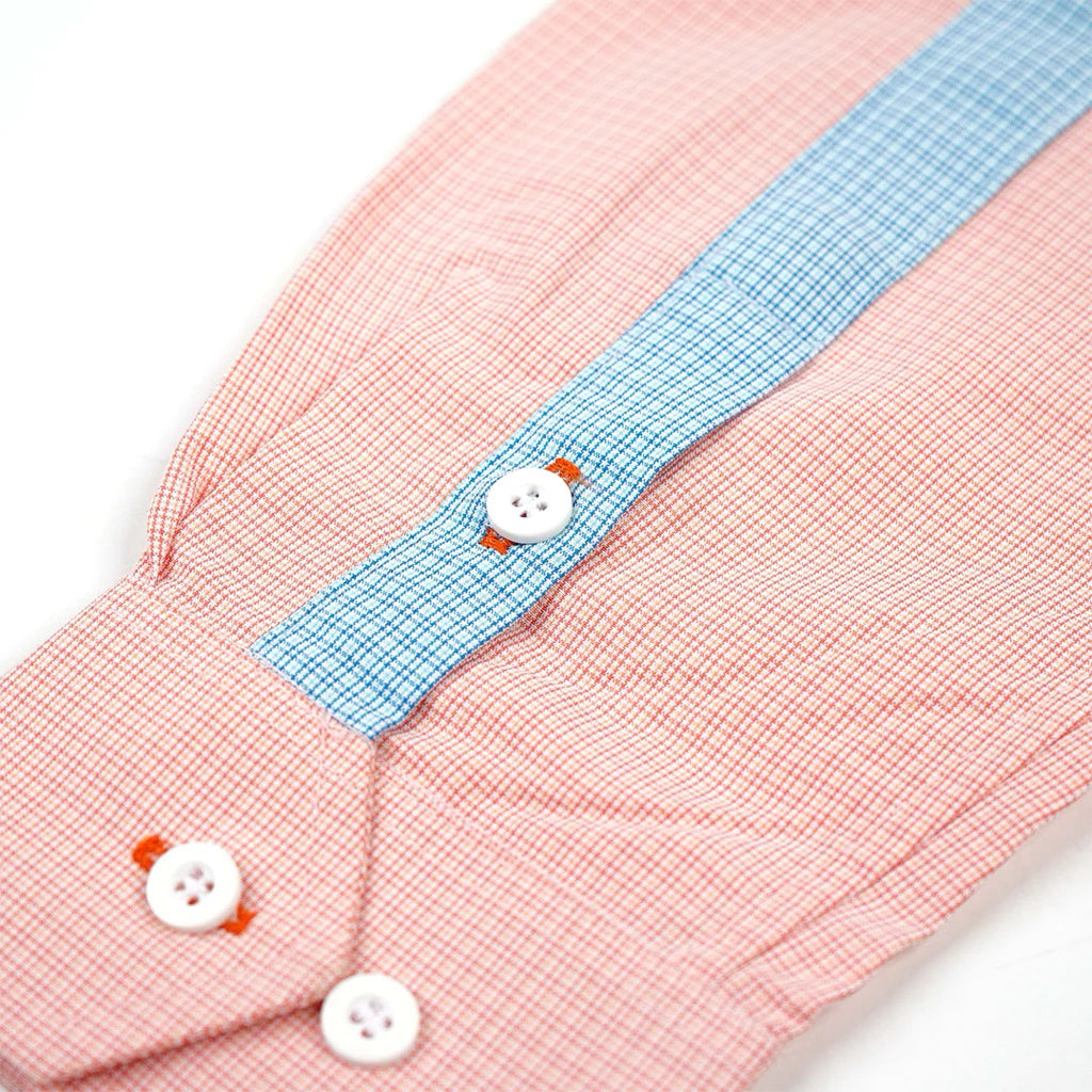 Pardens Check Shirt Peach - Pardens