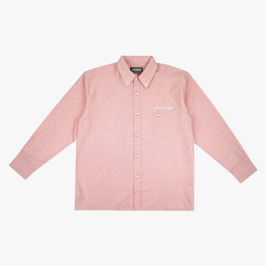 Pardens Check Shirt Peach - Pardens