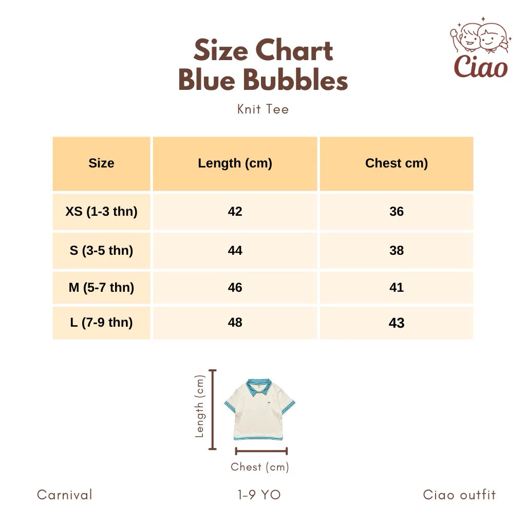HGL Bambini - Blue Bubbles Knit Blue Off White - Ciao