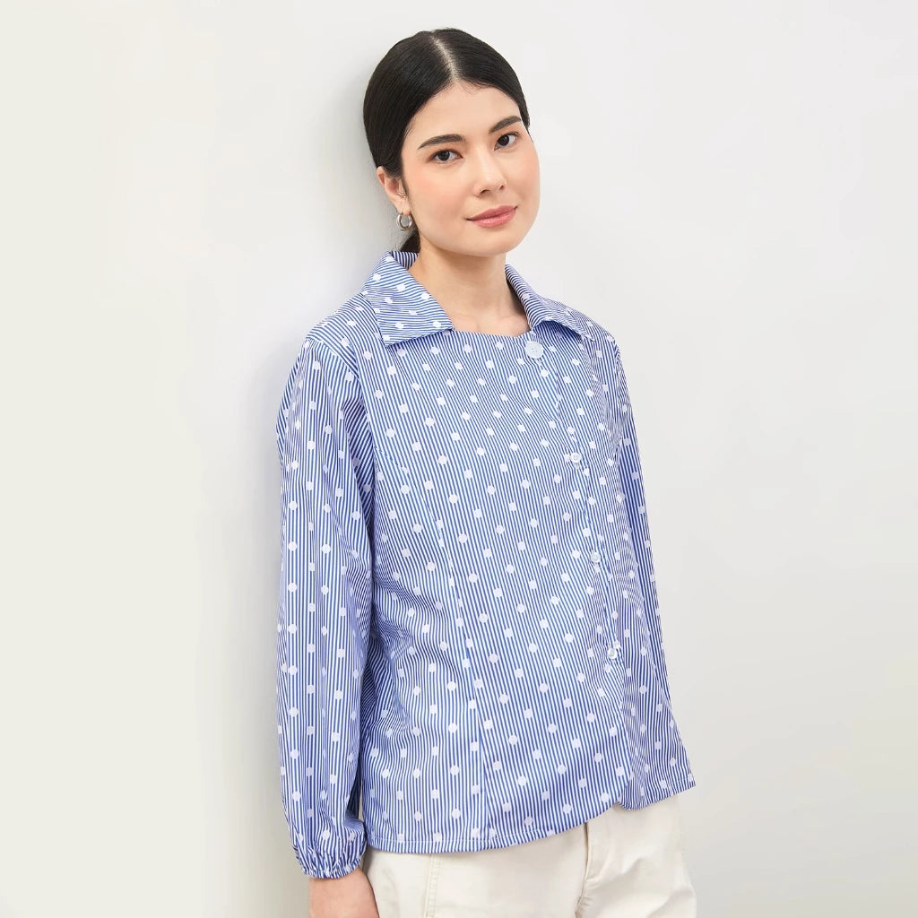 Alexa Shirt Longsleeve Polkadot - Curato Market