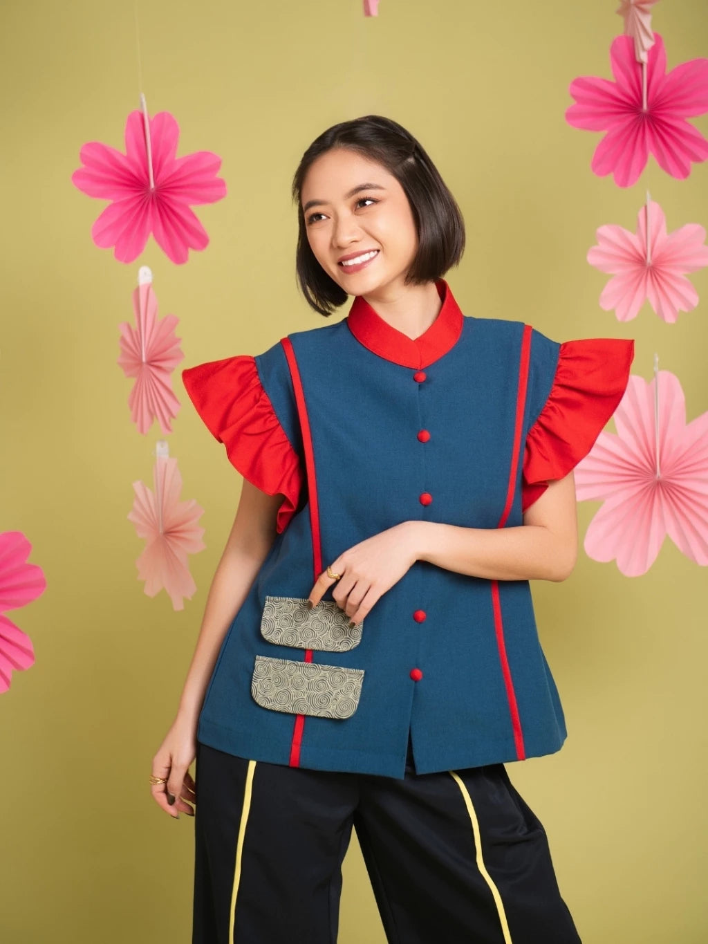 An Na Qipao Top - Senora The Label