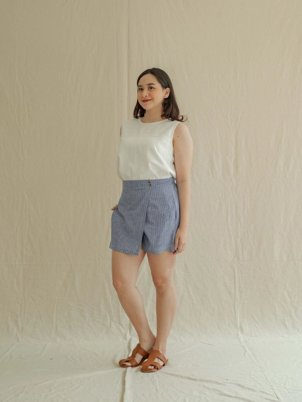 Tilu Skort - Labuan Linen Wear