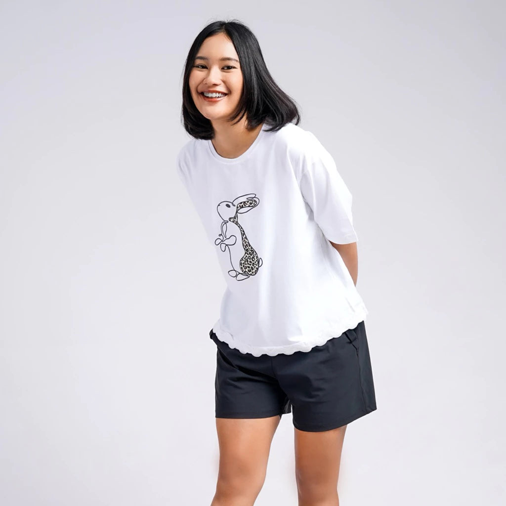 Bunny Tee White - Saya Saya