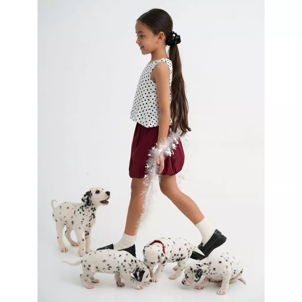 HGL Bambini - Bella Bubble Skirt Maroon - Little Saints