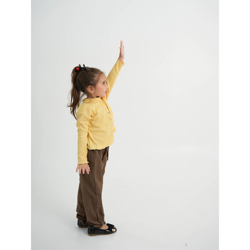 HGL Bambini - Dotty Cardigan Lemon - Little Saints