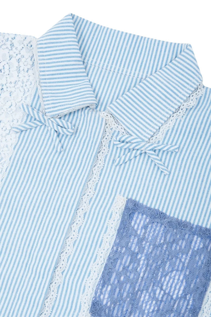 Alice Shirt LS Blue Stripe - Curato Market