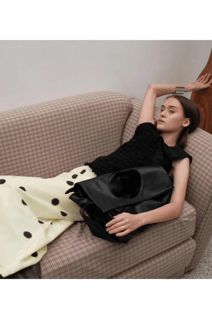Blurred Dot Skirt Butter - Nylony