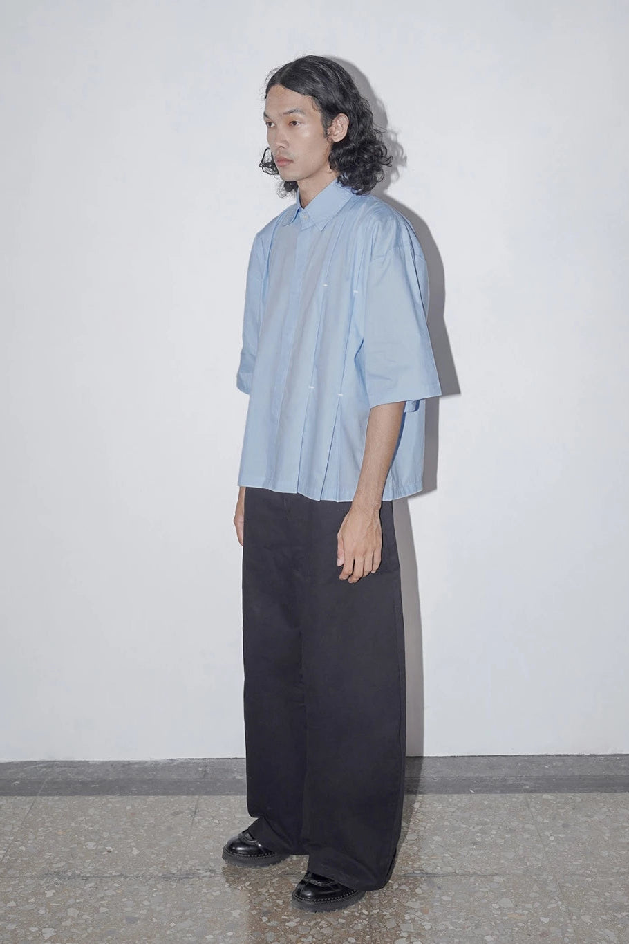 Rowane Pleats Shirt - Nylony