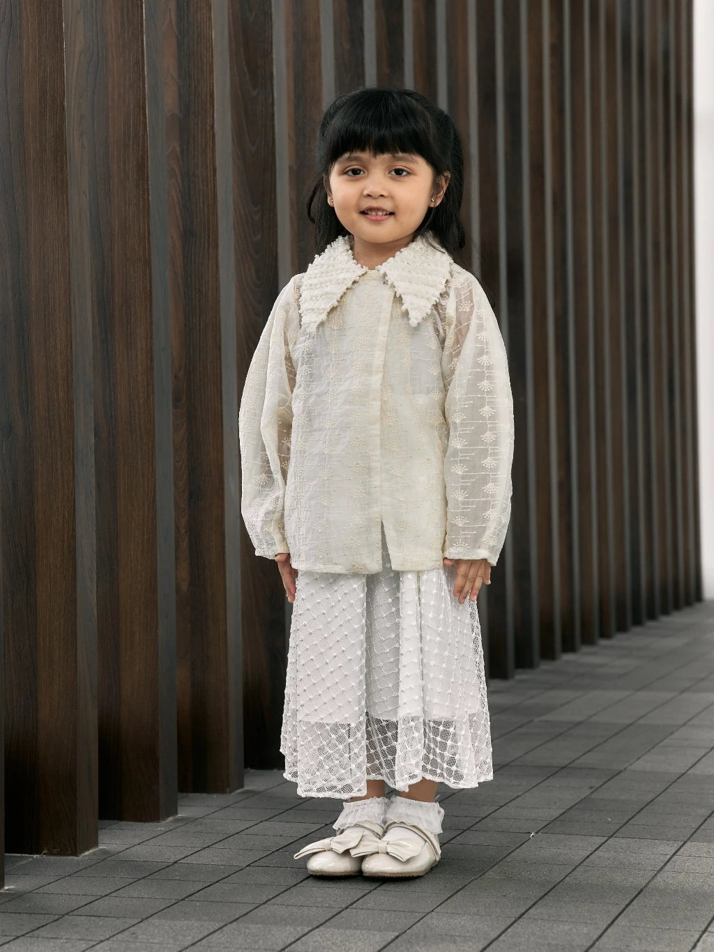 HGL Bambini - Irani Kids Barrel Jacket Ivory - Mine