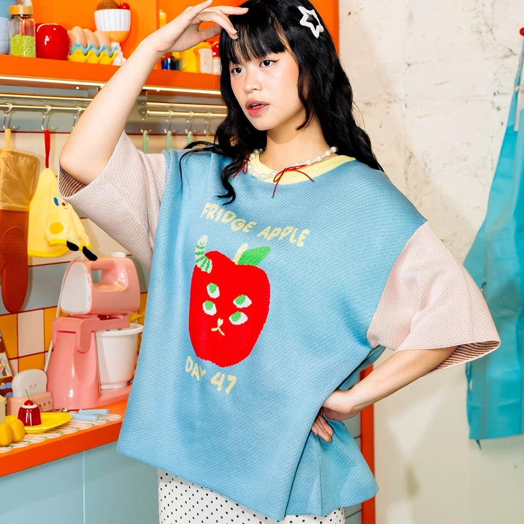 Fridge Apple Knitted T-Shirt - Oh.Irv