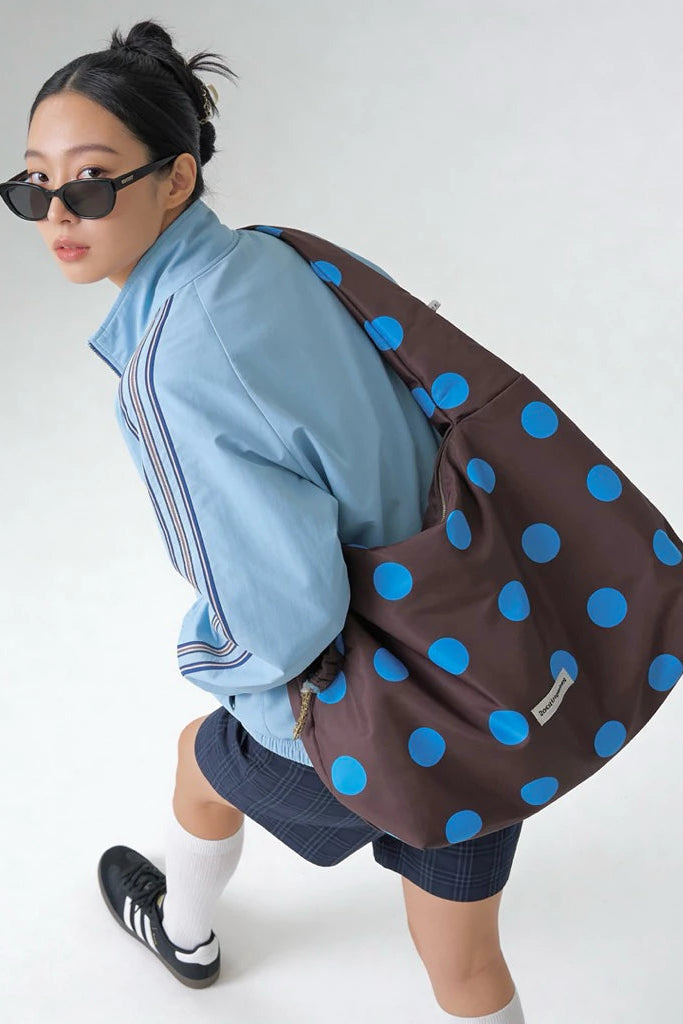 Bash Polka Large Brown/Blue - Doted Fragments
