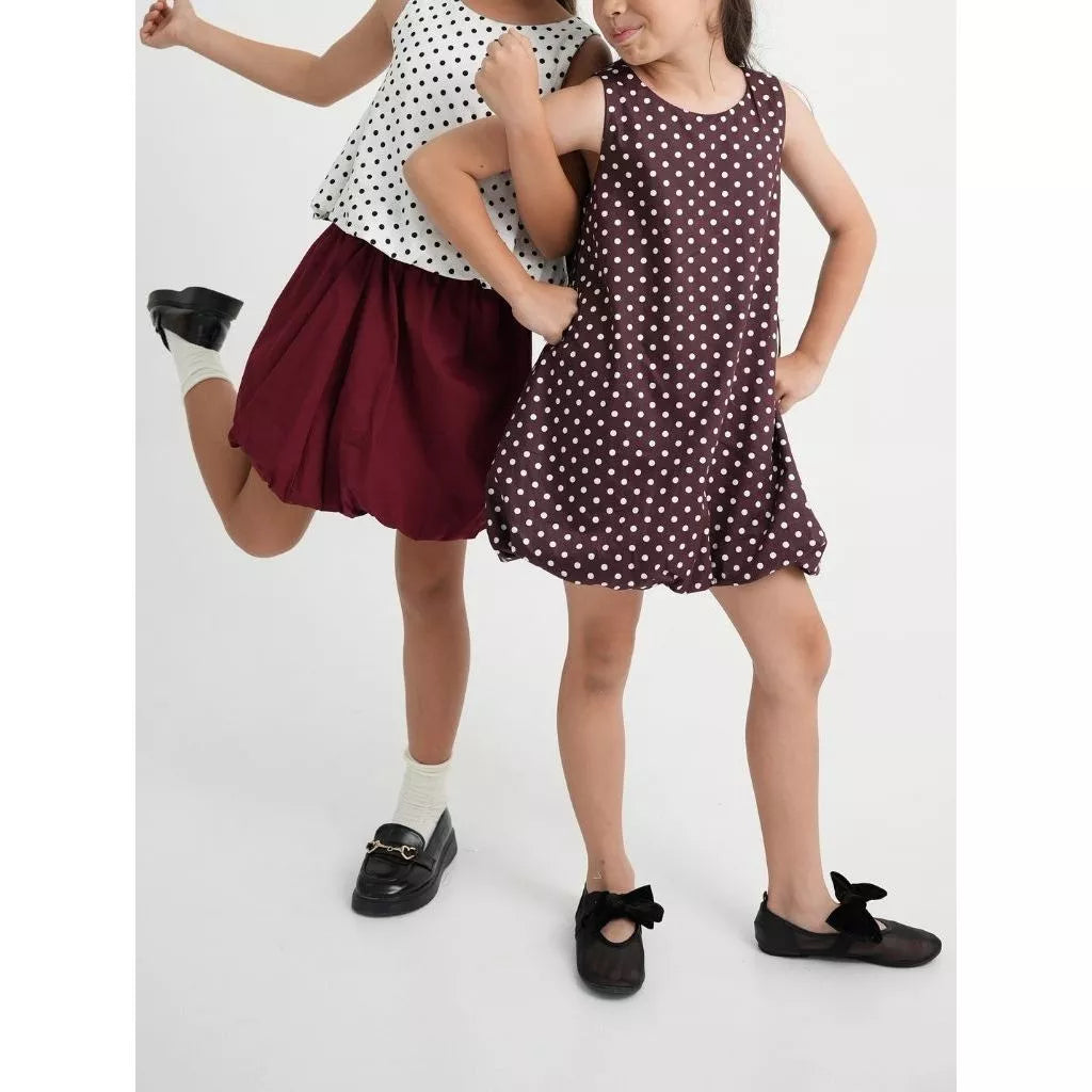 HGL Bambini - Bella Bubble Skirt Maroon - Little Saints