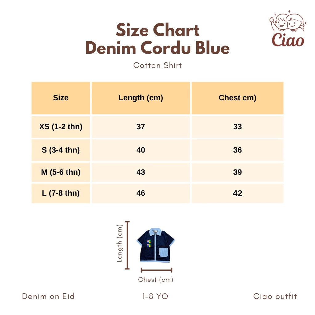 HGL Bambini - Denim Cordu Blue - Ciao