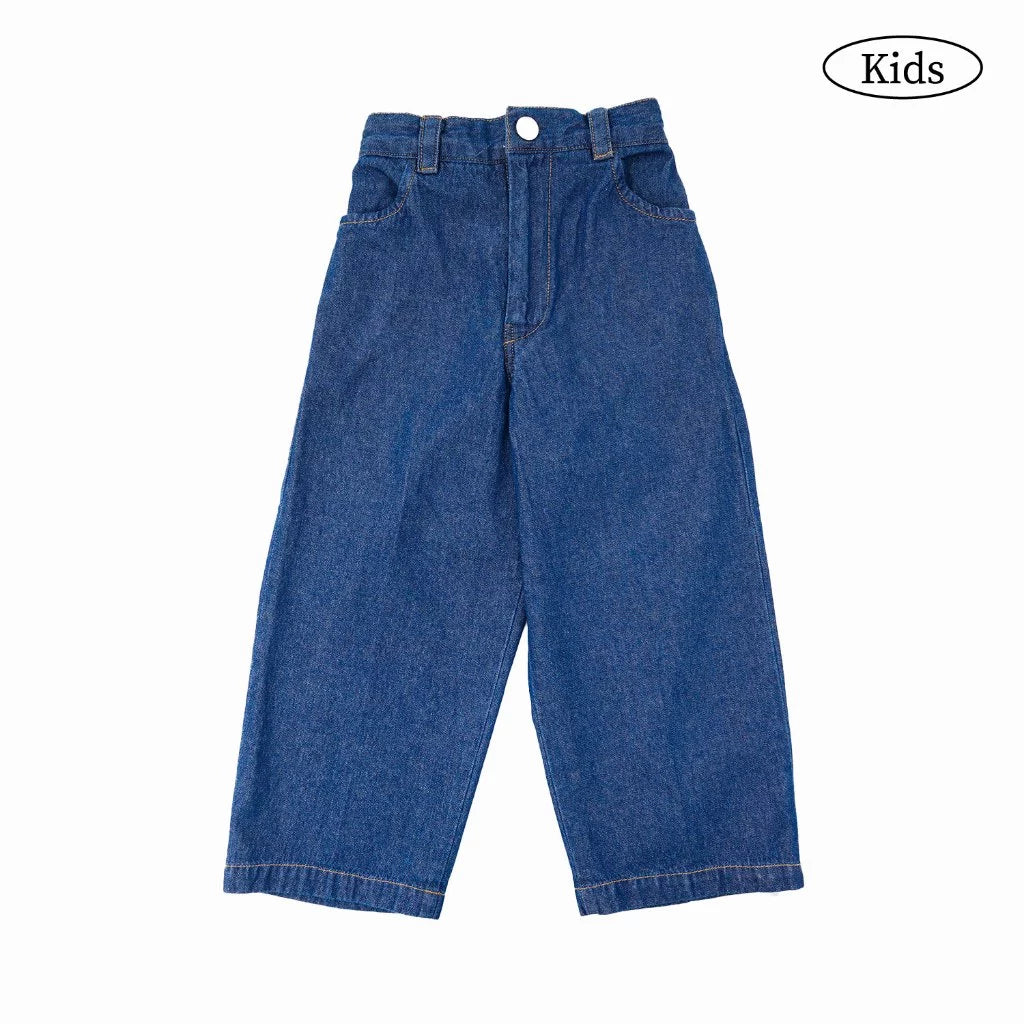 HGL Bambini - Mistral Straight Denim Pants Washed Indigo - W.Essentiels Primavera