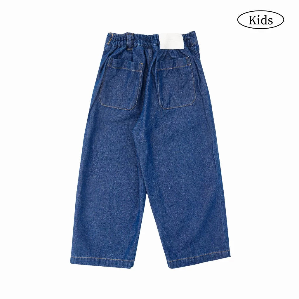 HGL Bambini - Mistral Straight Denim Pants Washed Indigo - W.Essentiels Primavera