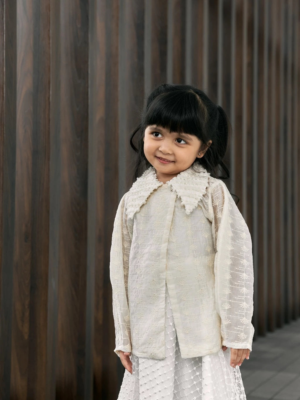 HGL Bambini - Irani Kids Barrel Jacket Ivory - Mine