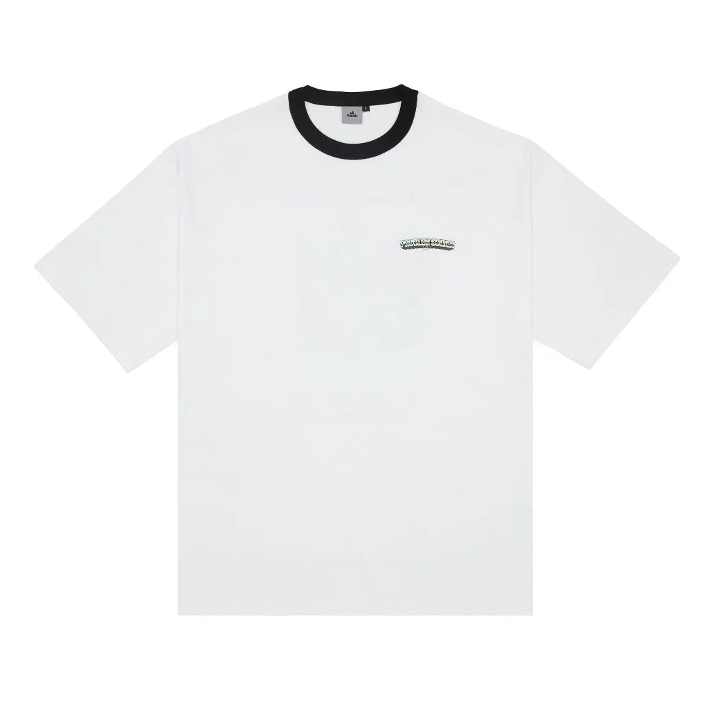 Problem Solver Ringer T-Shirt White - All March