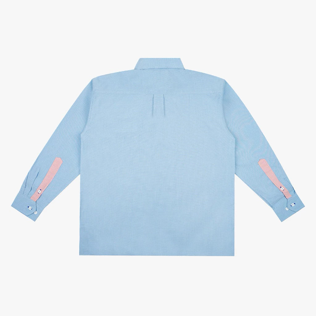 Pardens Check Shirt Sky Blue - Pardens