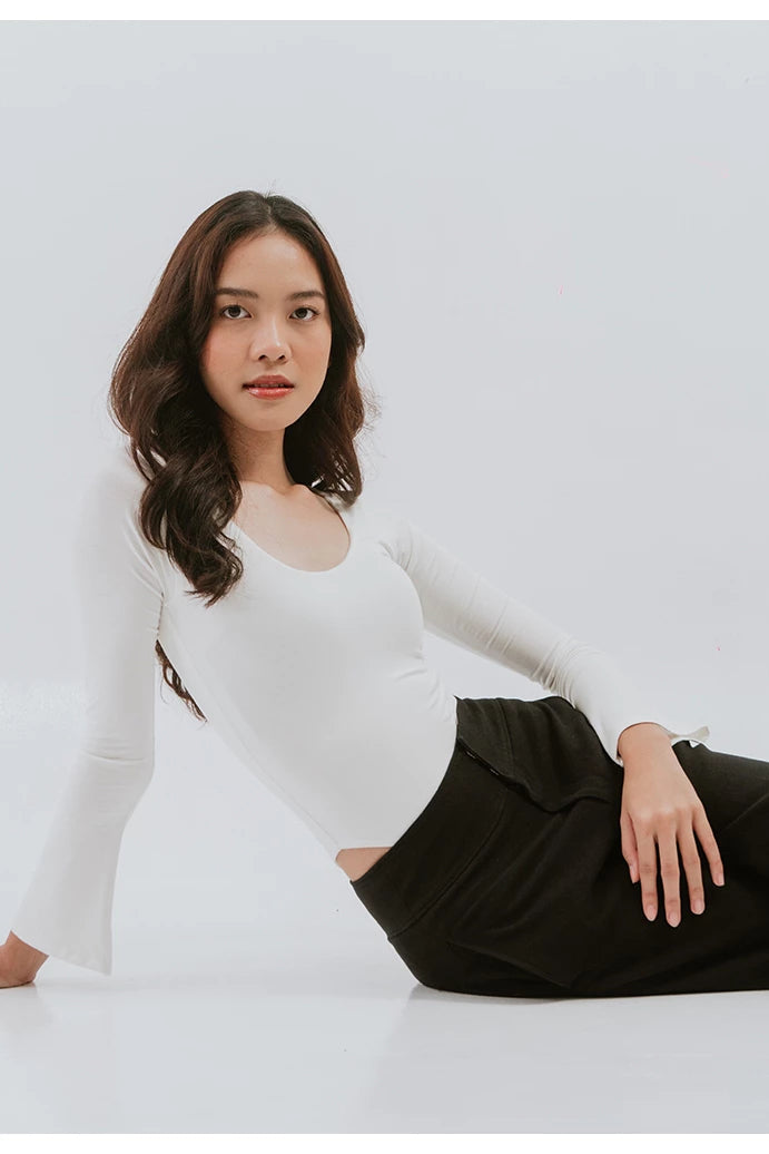 Longsleeve White Jumpsuit - The Sleepless Club