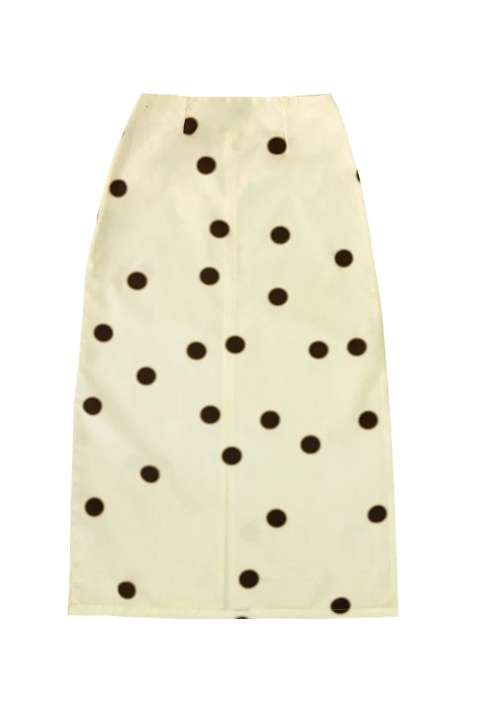 Blurred Dot Skirt Butter - Nylony