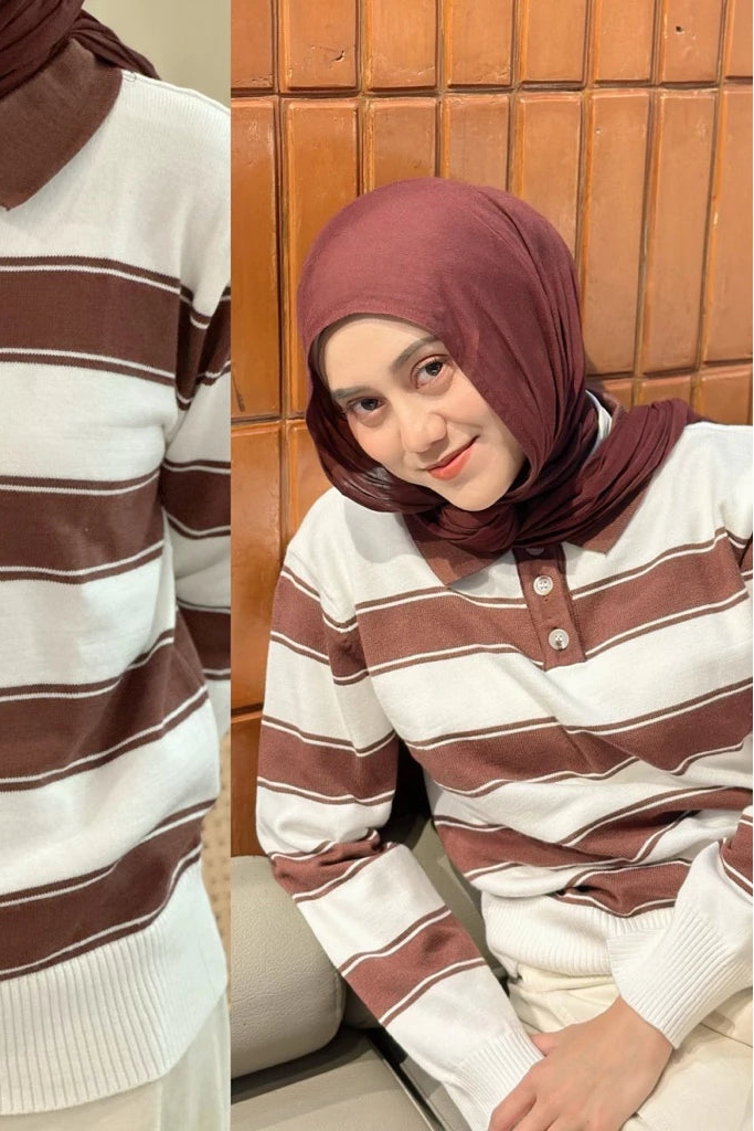 Retro Strip Brown - Wools